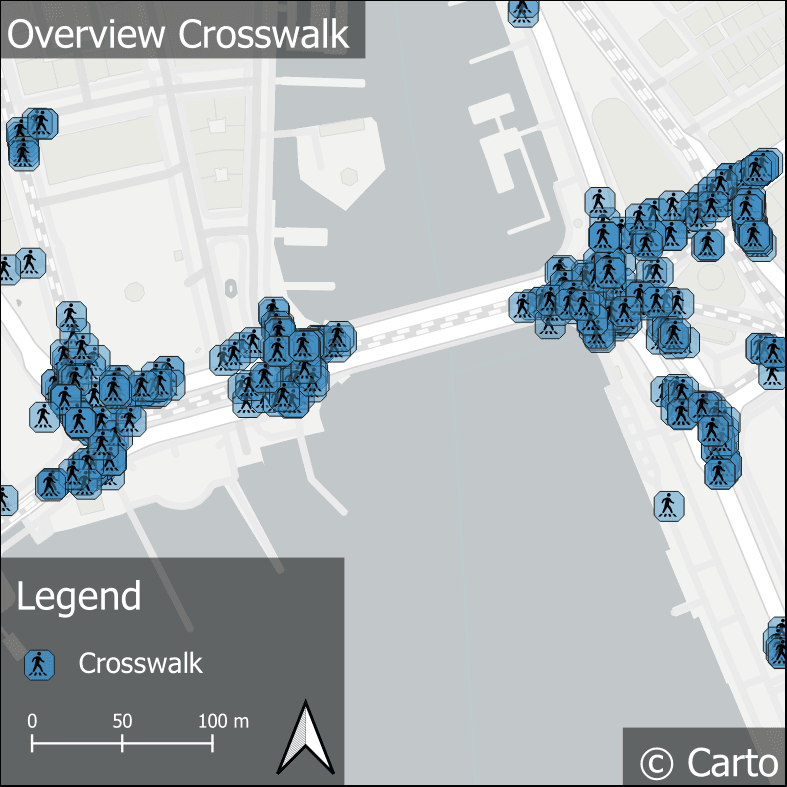 Mapillary Crosswalk Punkte